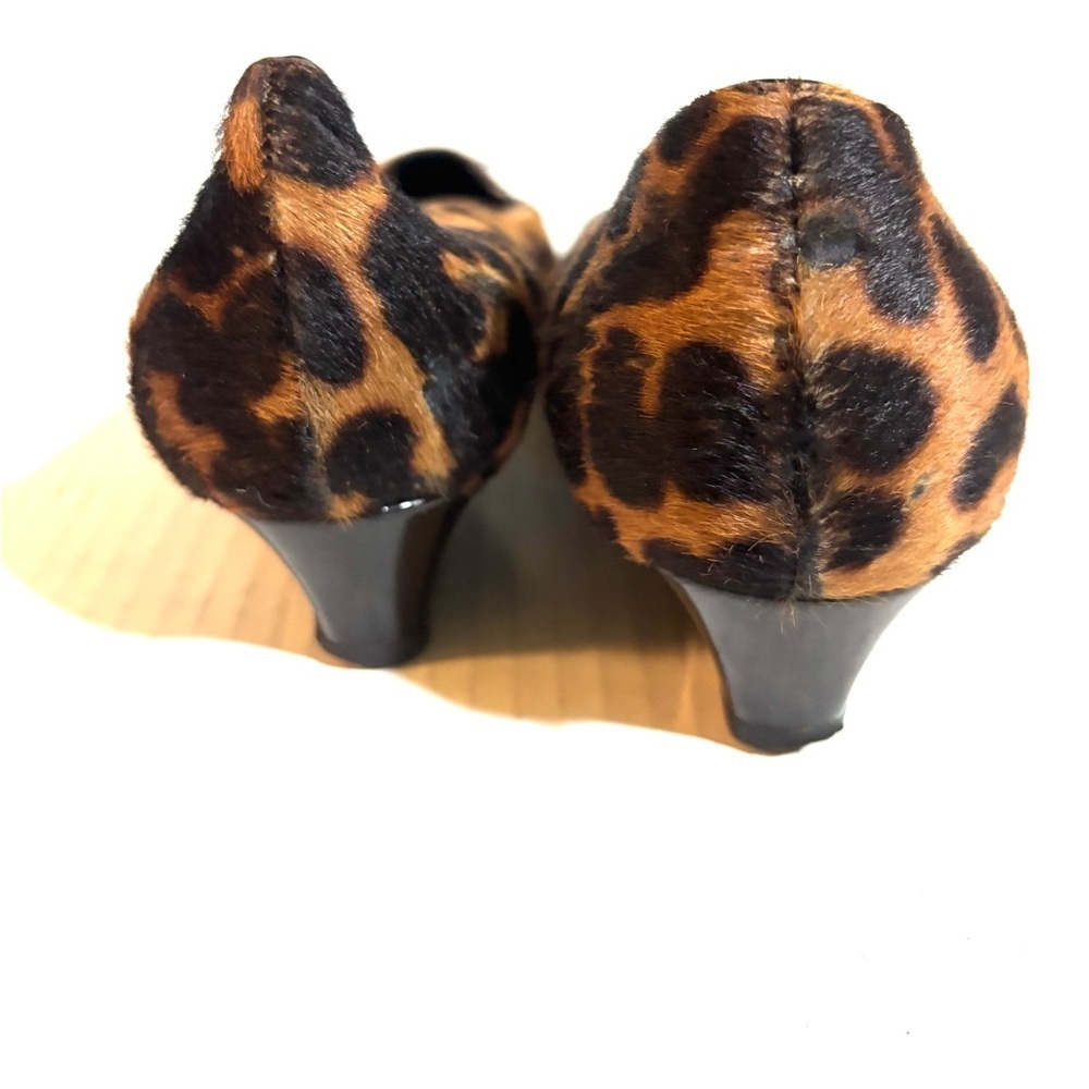 Prada ponytail pumps  brown animal print Women's Shoes with Black Accents - Picture 11 of 12